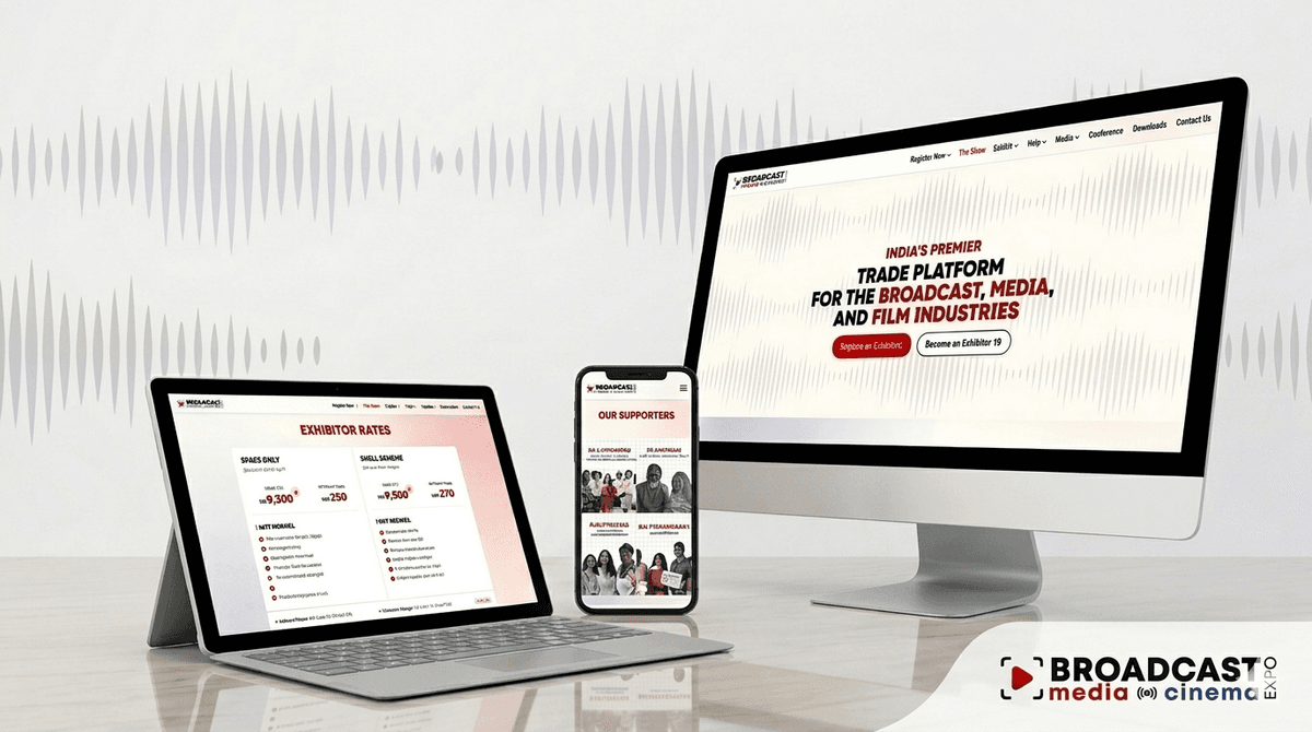 Broadcast Media & Cinema Expo – Multi-Device Exhibitor Portal